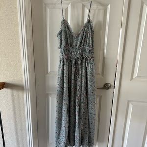 Mint Green Floral Maxi